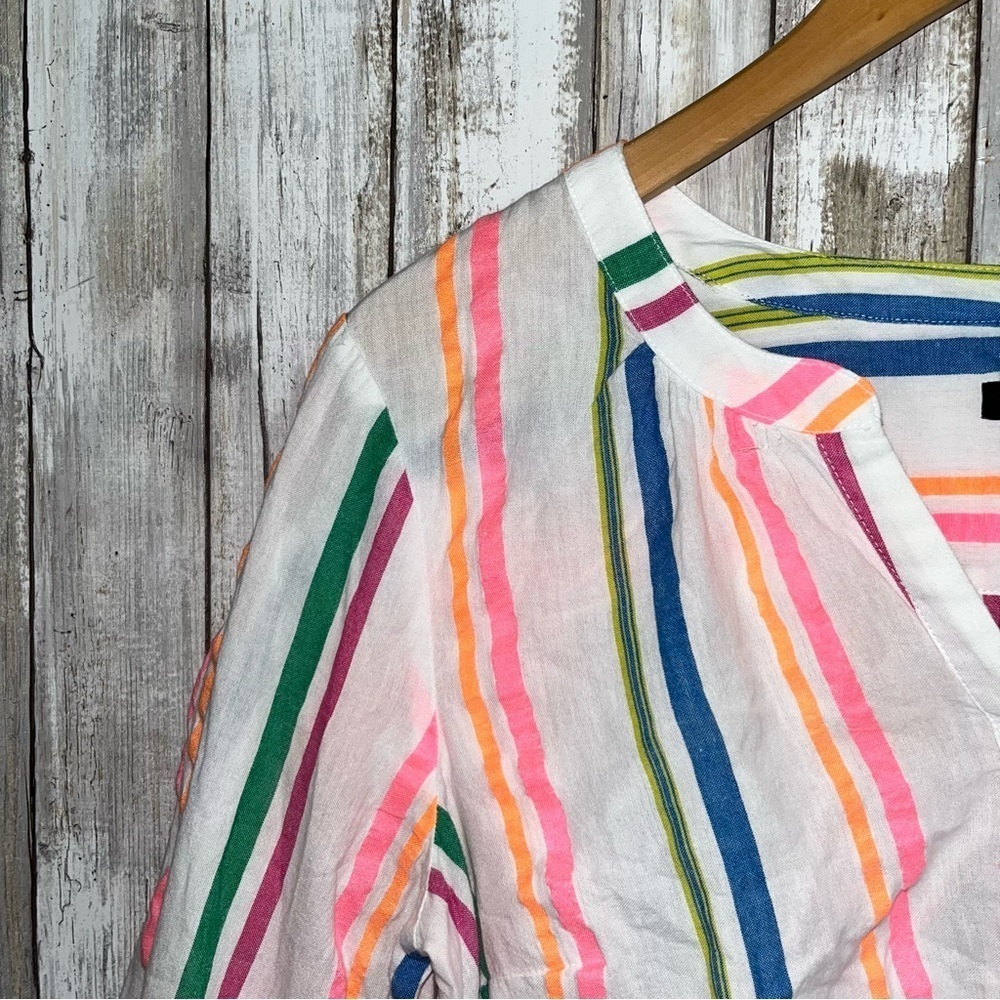 Talbots Sensational Stripe Popover Blouse - Picture 3 of 5